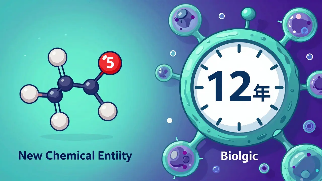 Comparison of a simple chemical molecule and a complex biologic cell with different time limits.